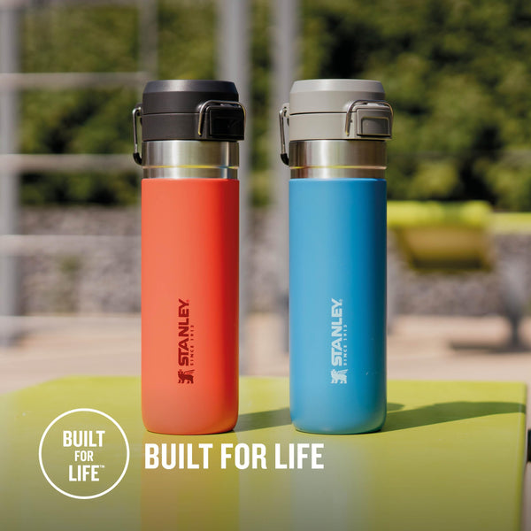 STANLEY Quick Flip Stainless Steel Water Bottle 0.47L - Keeps Cold For 7 Hours - Leakproof - BPA-Free Thermal Flask - Dishwasher Safe - Cup Holder Compatible