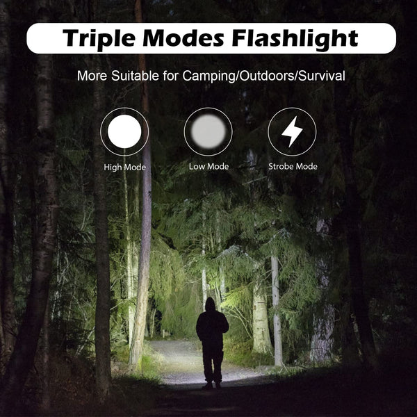 Electric Lighter Rechargeable USB, Electronic Plasma Arc Lighter Windproof and Waterproof for Hiking, Camping, Outdoor, Survival, Tactical, EDC Gear, Gifts for Him Men (Black)