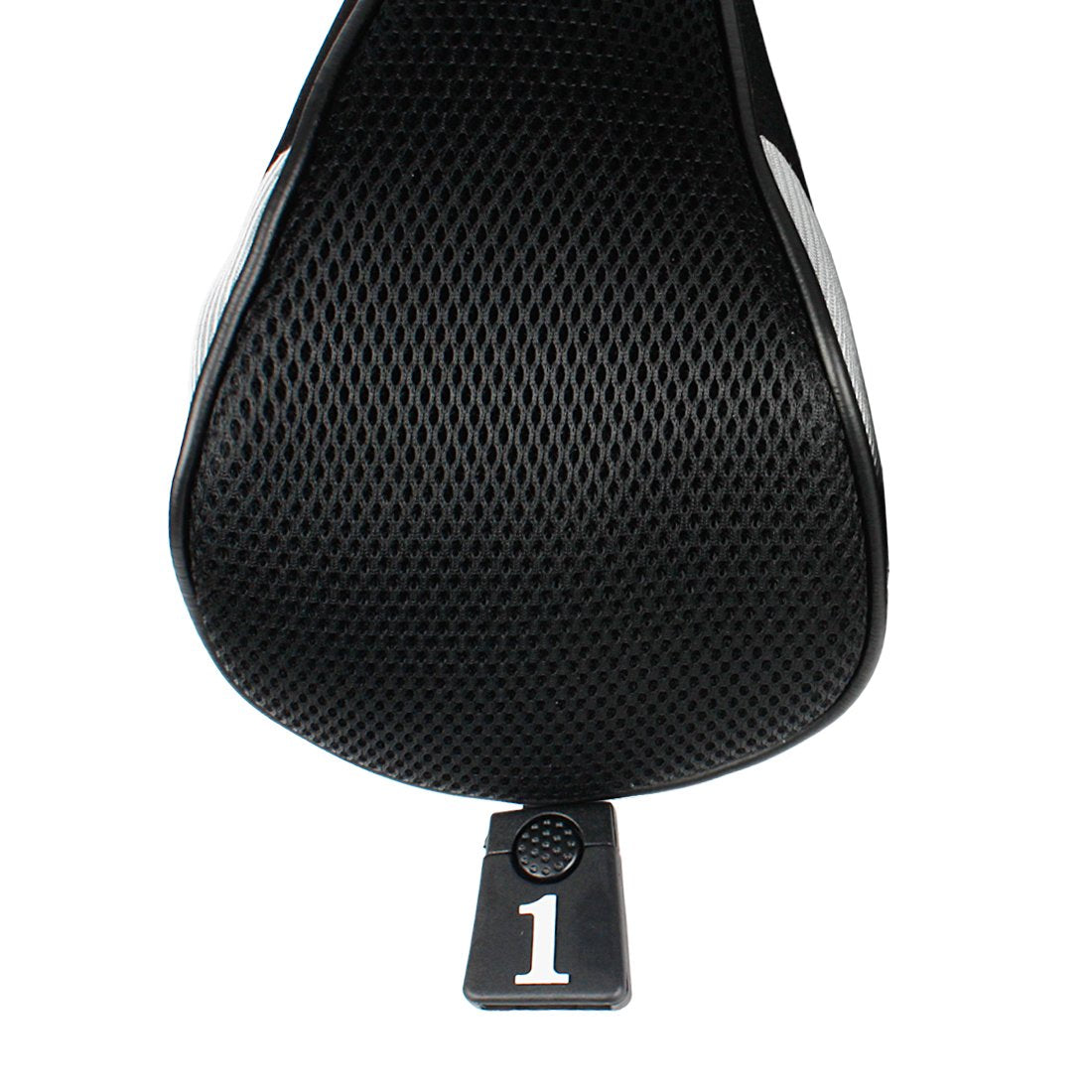 Andux 4pcs/Set Golf Wood Club Head Covers 460cc Driver with Long Neck Black