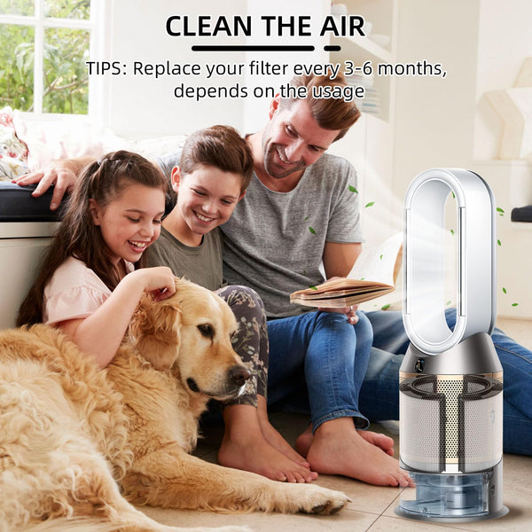 Air Purifier Replacement Filter Compatible with Dyson HP04 TP04 DP04 PH04 HP09 TP09 HP07 TP07 PH03 PH01, HEPA Activated Carbon Air Purifying Filter