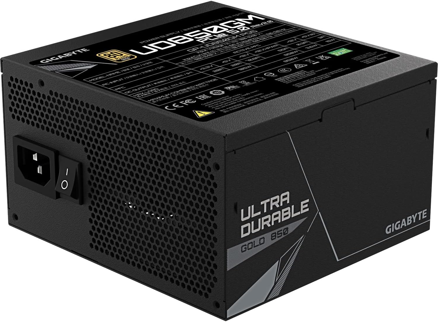 Gigabyte P750BS 80 Plus Bronze Non Modular 750w Power Supply Unit, Flat Cables, 3 Year Warranty