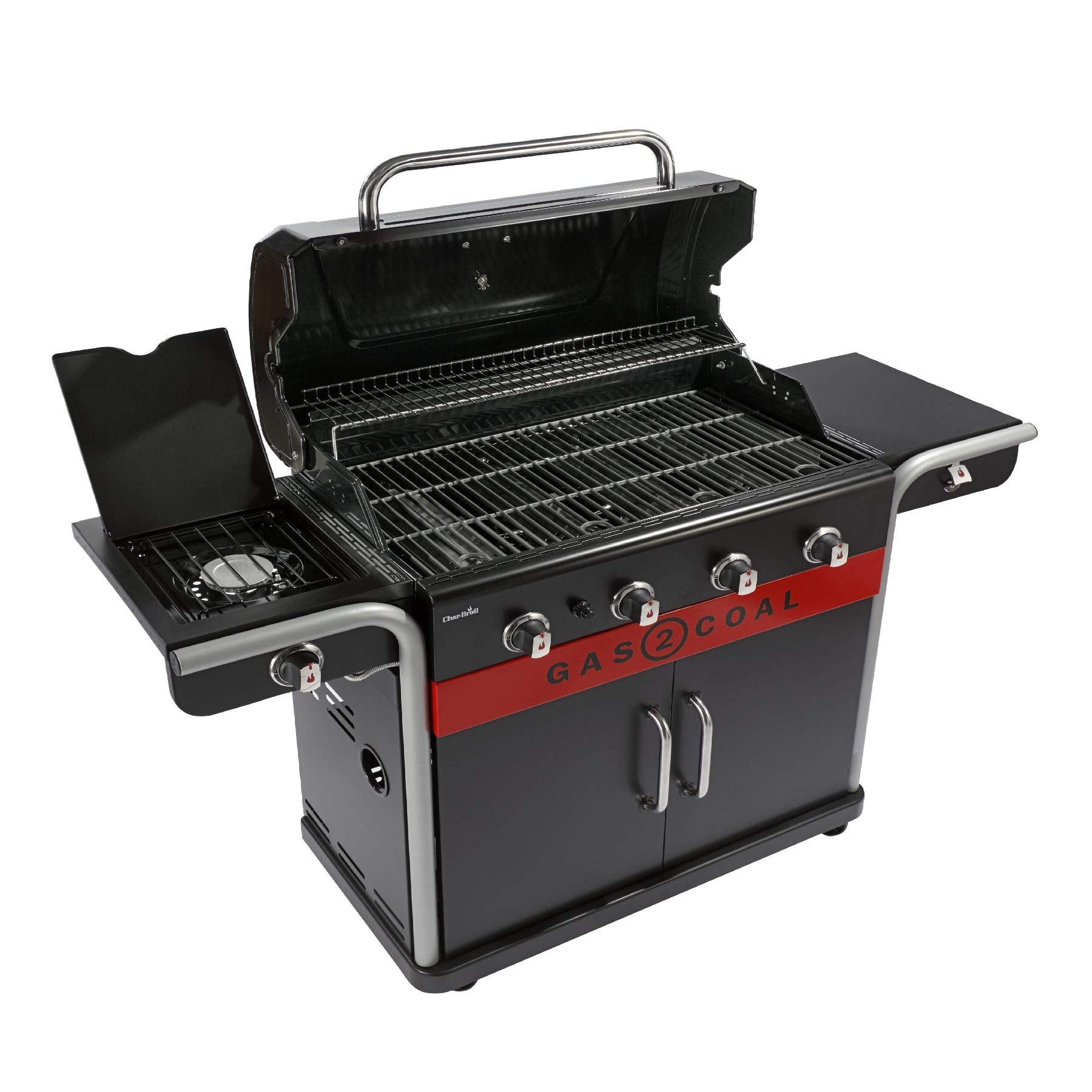 Char-Broil Gas2Coal 440 Hybrid Grill Gas Barbecue, Black