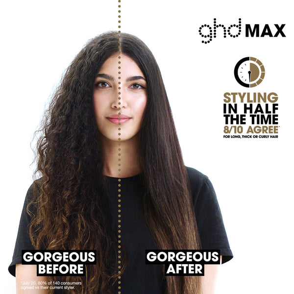ghd Max Professional Hair Straightener, Wide 1.65" Styling Plates for Quick Easy Styling, Frizz Free, Smooth, Sleek Results
