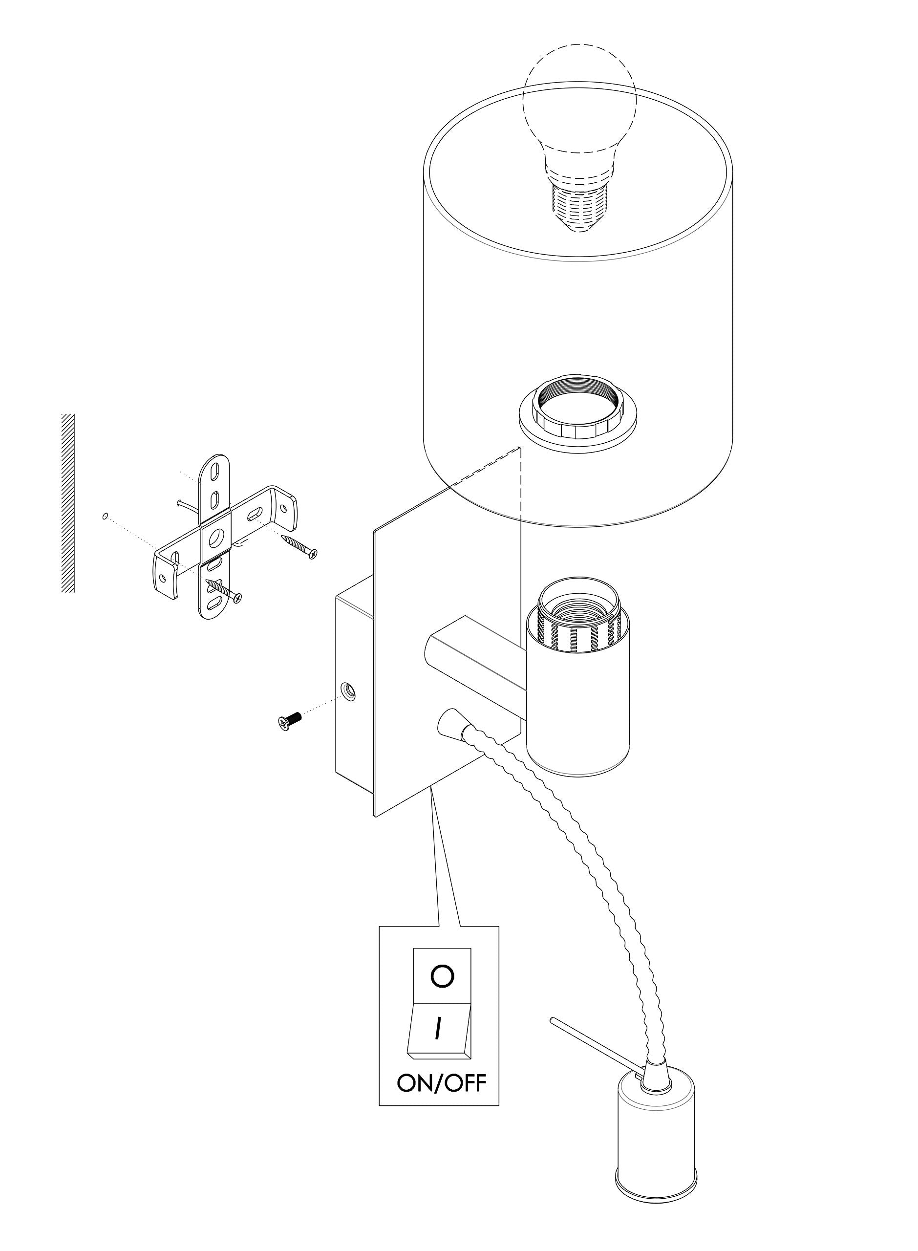 Eglo Pasteri LED Wall Light, Nickel Matt Steel and White Fabric Wall Lamp, E27 Socket, incl. Switch and Flexible Reading Lighting