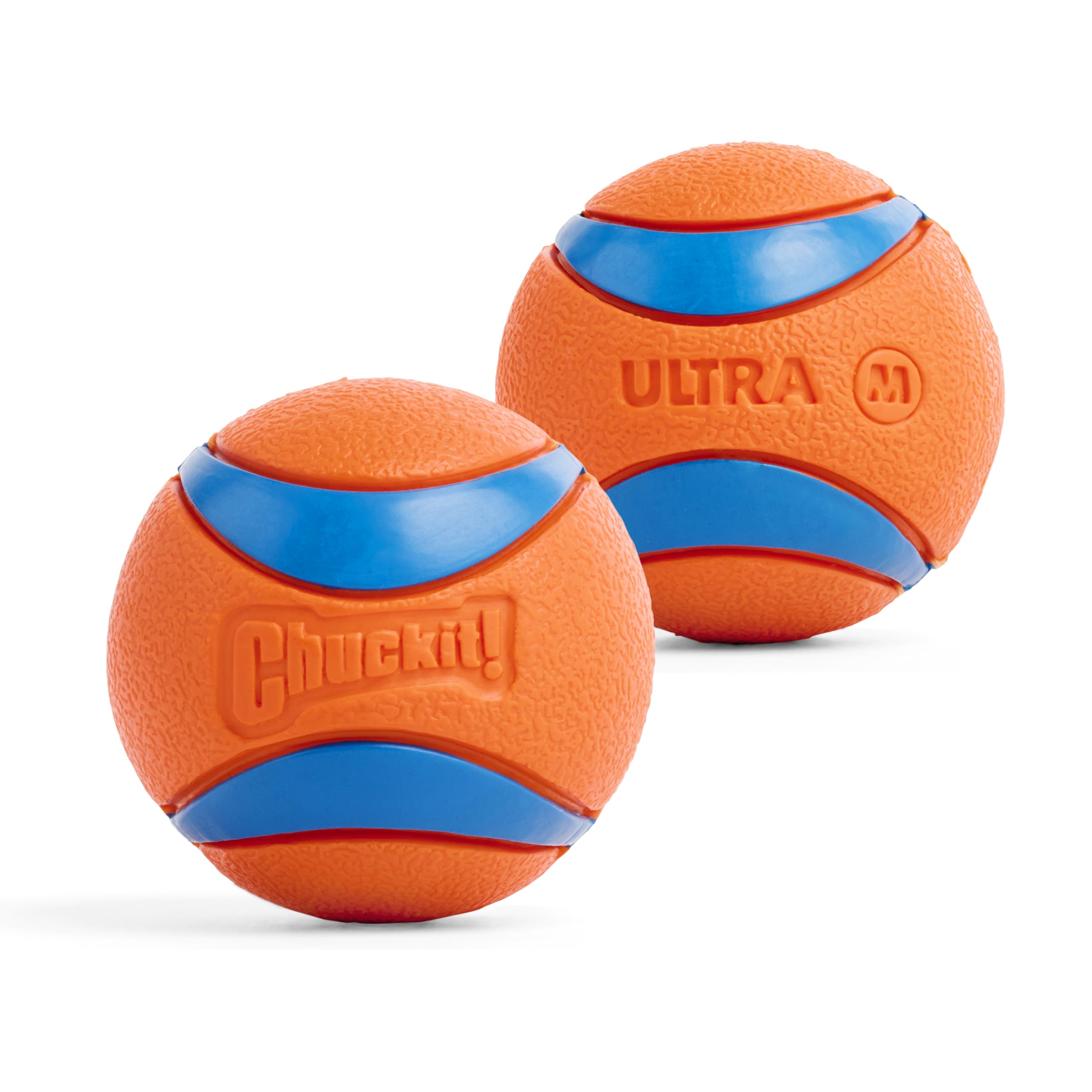 ChuckIt! Ultra Ball Dog Toy, Durable High Bounce Floating Rubber Dog Ball, Launcher Compatible Toy For Dogs, 2 Pack, Medium
