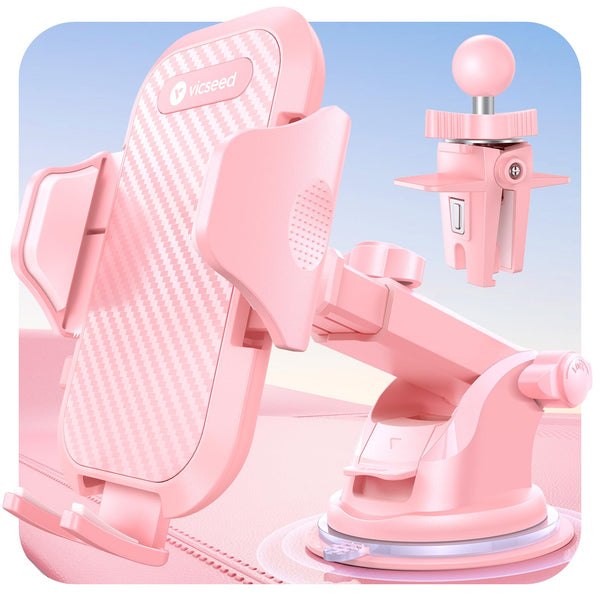 2025 BEST [Rally Racing-Grade] Car Phone Holder for Cars [88+LBS Strongest Suction] 3In 1 Dashboard Windscreen Vent Mobile Phone Holder for Car [Big phone & Thick Case Friendly] for iPhone Samsung