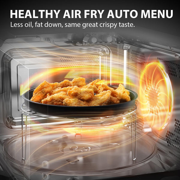 TOSHIBA 26L Air Fry Auto Menu Combo 6-in-1 900W Microwave Oven With Steamer in Morandi Grey, Inverter, Chef defrost, Convection, Combi., Steam, Grill, 10 power levels, 10 Auto Menus, MW3-AC26SFI(MG)