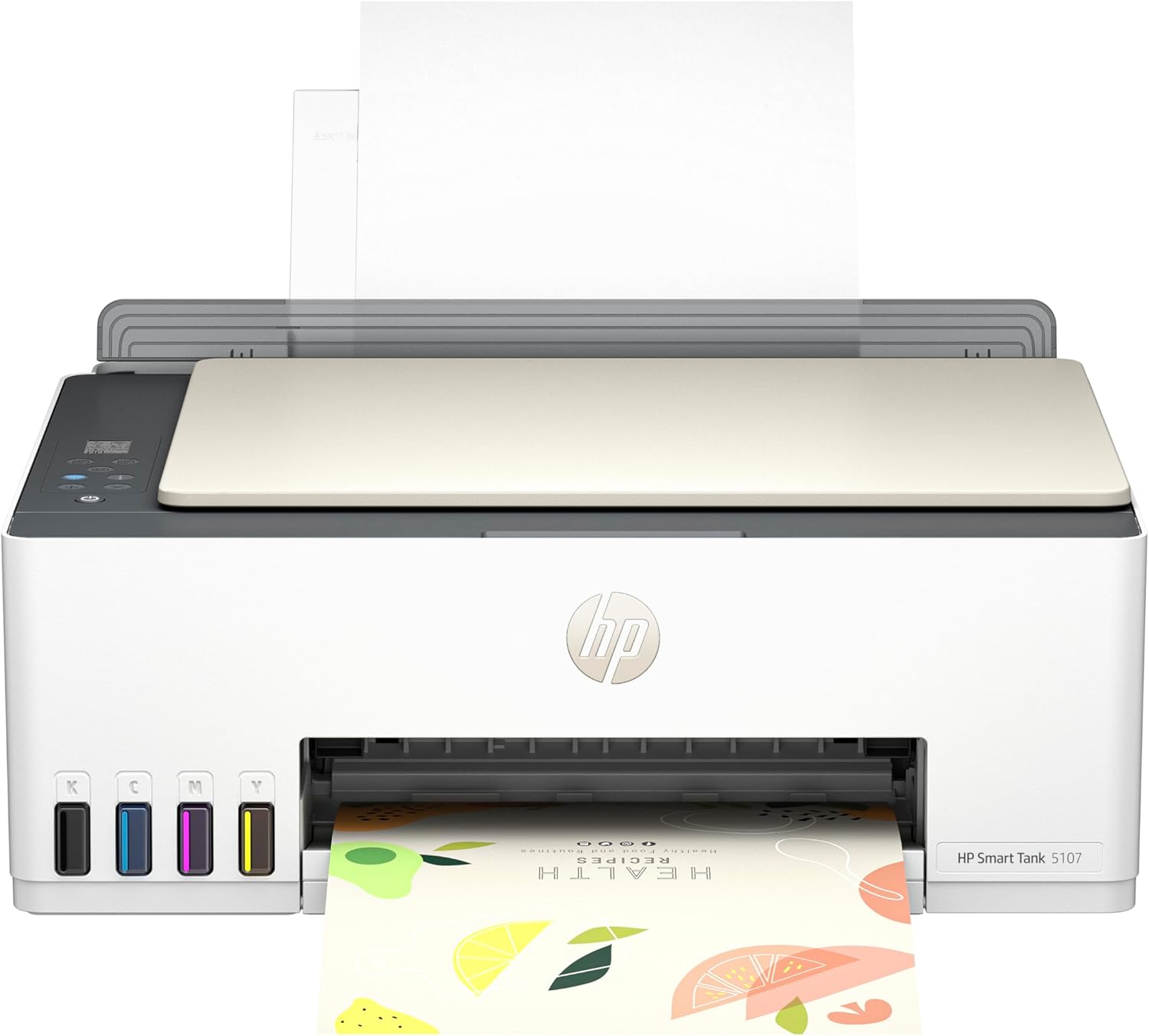 HP Smart Tank 5107 All in One Printer | Perfect for Home | Colour | Wireless | Print, Scan, Copy | Refillable | Includes up to 3 Years of Ink | Smart Buttons | Easy Setup | Reliable Wi-Fi