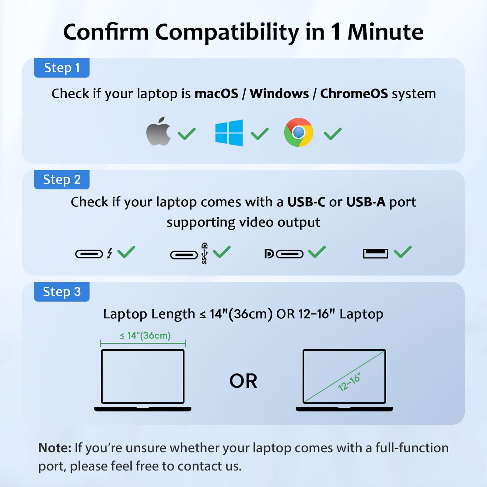 KPKUE 15.6" Laptop Screen Extender, FHD One Cable Monitor Extender, Dual Screen IPS Triple Screen Monitor Fits with 12''-16'' Laptop Compatible Mac Windows Chrome