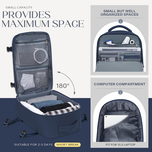 Cabin Bags 40x20x25 for Ryanair Underseat Carry-ons Bag Hand Luggage Bag Travel Backpack Cabin Size 20L