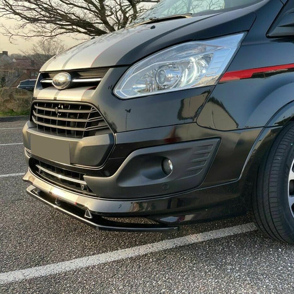 Front Splitter Compatible with FORD Transit Custom MK1 Sportline 2012-2018/Facelift Sportline 2018-2022 Front Splitter