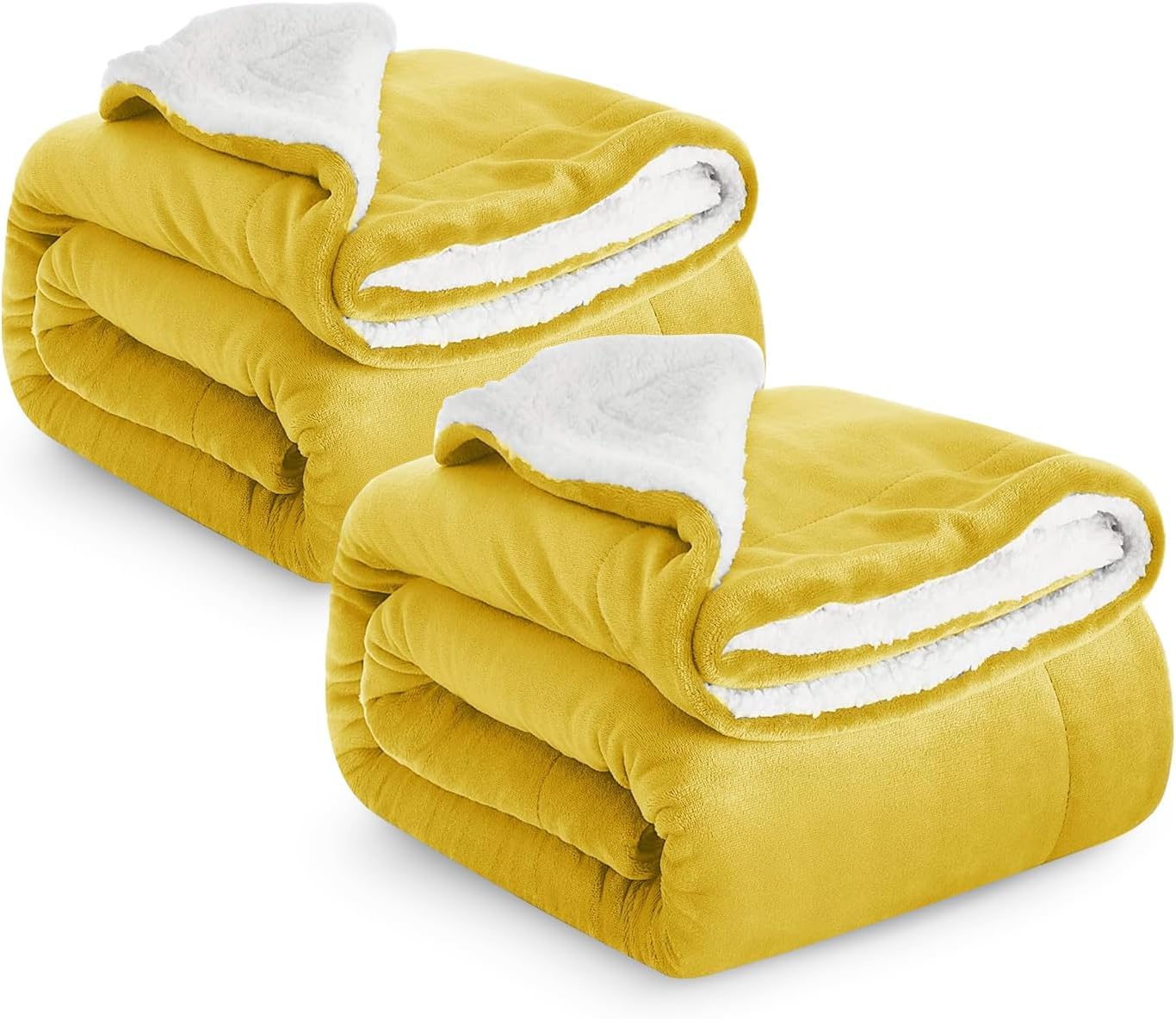 Imperial Rooms Sherpa Fleece Blanket Bed Throws Blankets For Sofas Soft Fluffy Thick Blanket Reversible Microfiber Throw (Silver, Single (130 x 150 Cm))