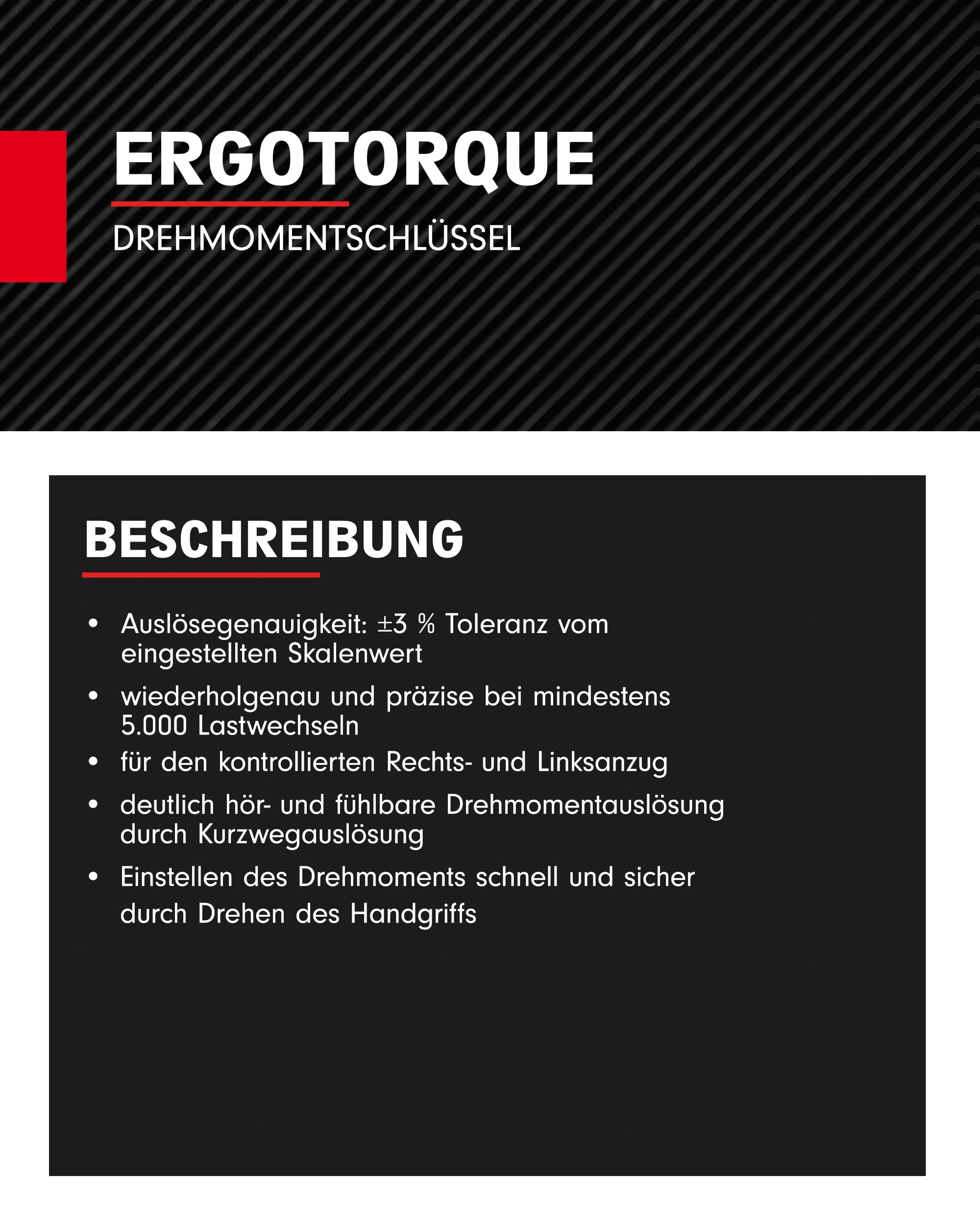 KS Tools Ergotorque® Precision 516.1402 Torque Wrench 1/4 Inch I 1-5 Nm I ± 3% Trigger Accuracy I Ratchet Torque Wrench Car Rotary Knob with Square Drive, Black/Red