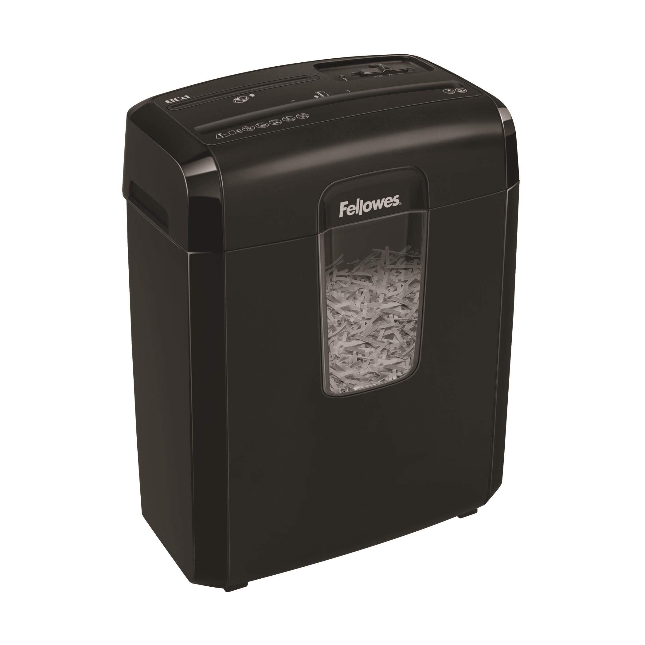 Fellowes Paper Shredder for Home Office Use - 9 Sheet Cross Cut Shredders Home Use - Shredder with 17L Bin & Safety Lock - Powershred LX50 - Shreds 31 Sheets in One Minute - High Security P4 - Black