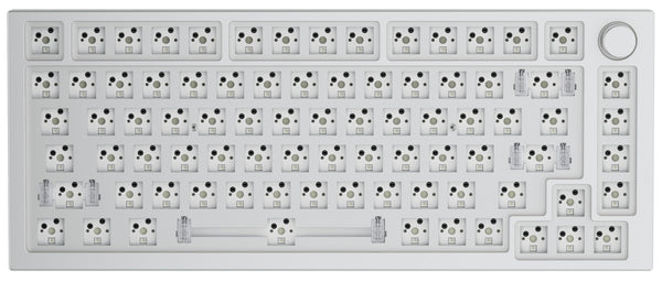 Glorious Gaming GMMK PRO 75% Barebones (Frame Only) - Modular Mechanical Gaming Keyboard, TKL Size (75%), 1.5kg Frame, RGB, Customisable, 5-Pin Switch Support, International/ISO Layout - Black Slate