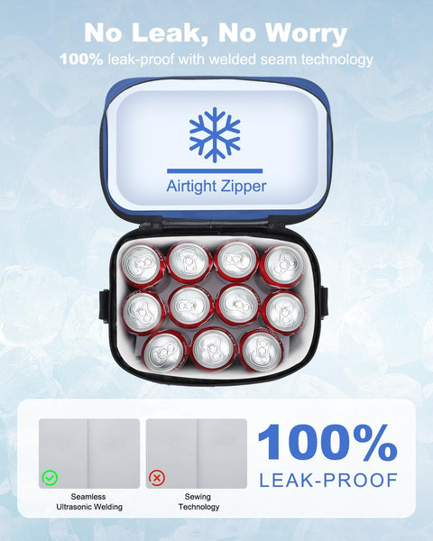 YULEEE 7/15/20L Insulated Cooler Bag - Large Multi-Functional Picnic Lunch Bag for Men & Women,Waterproof Leakproof Perfect for Beach, Family,Travel, Camping, Work,BBQ,and Outdoor Activities