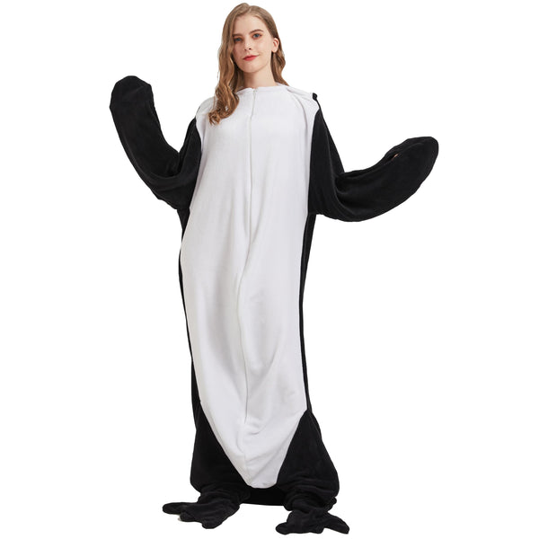 Olivia Rocco Animal Oversized Wearable Blanket Hooded Fleece Hoodie Blankets with Sleeves Soft Warm Extra Long Plush Winter Sweatshirt Loungewear One Size