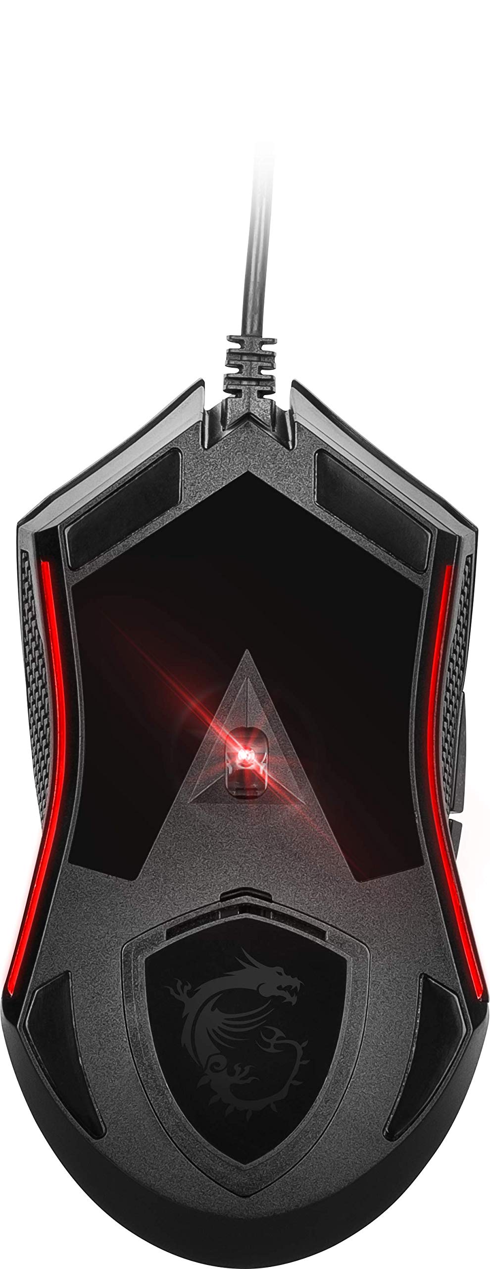 MSI CLUTCH GM51 LIGHTWEIGHT Gaming Mouse - 26000 DPI Optical Sensor, Elite 0.125ms Latency, 60M+ Click OMRON Switches, 6-Buttons, FriXionFree Cable, RGB Diamond LightGrips, 75g - Wired