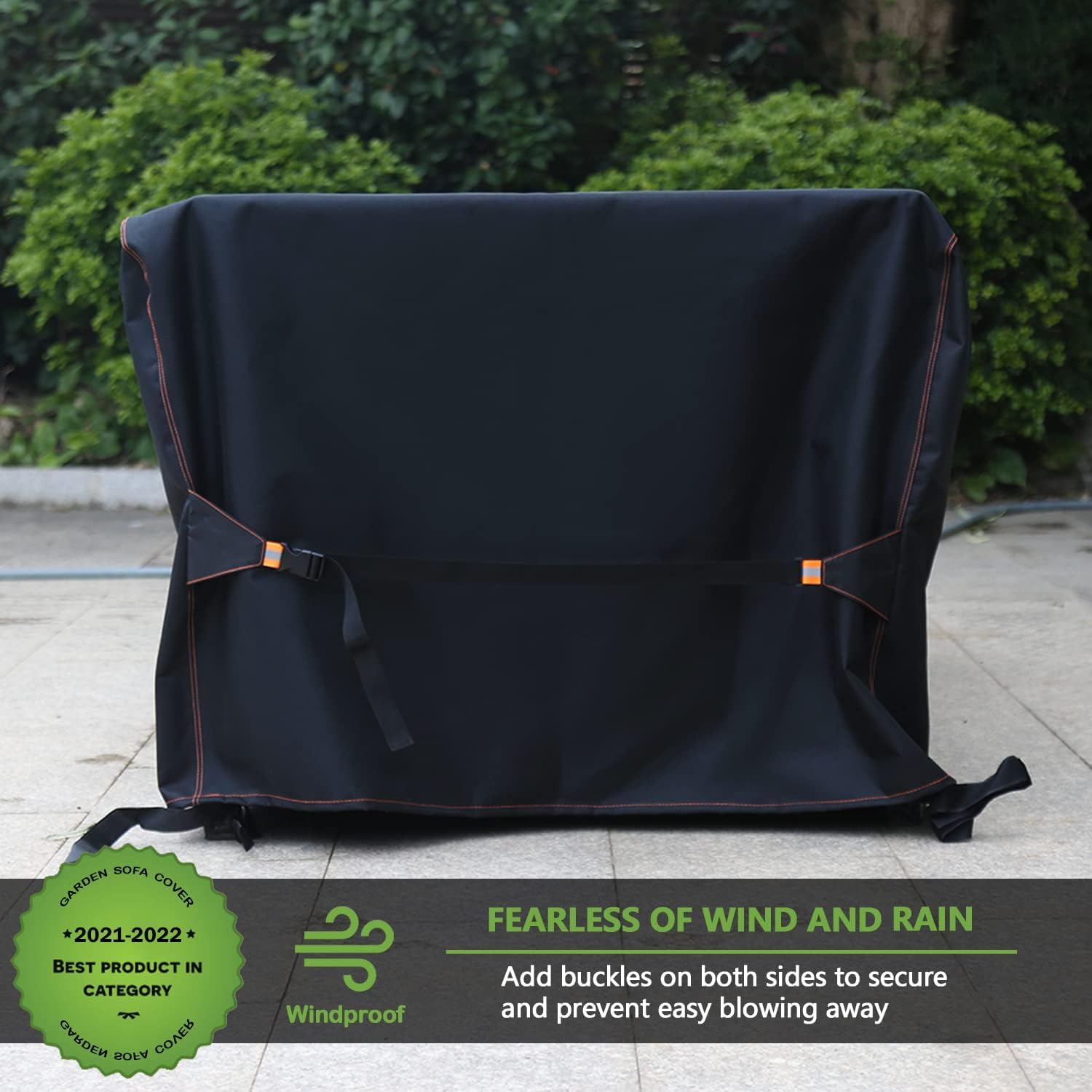 Enzeno Outdoor Garden Furniture Set Covers Waterproof,242x182x100cm Tear Resistant Oxford Fabric Furniture Covers for Outside,Large Patio Set Cover, Garden Table Cover,Windproof, Anti-UV,Rectangular