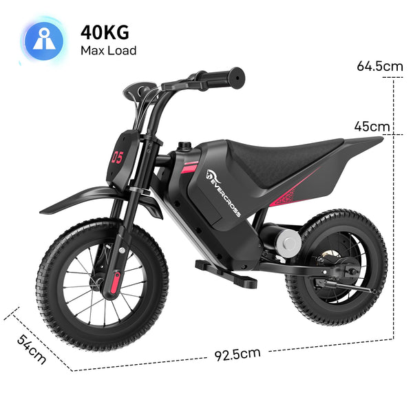EVERCROSS EV05M Electric Motorcycle for Kids, 150W Kids Ride On Motor-cycle, 8/16 km/h Speed Modes & 15 km Long-Range Electric Motorcycle, 12'' Moto Cross for Children Aged 3-12 Years