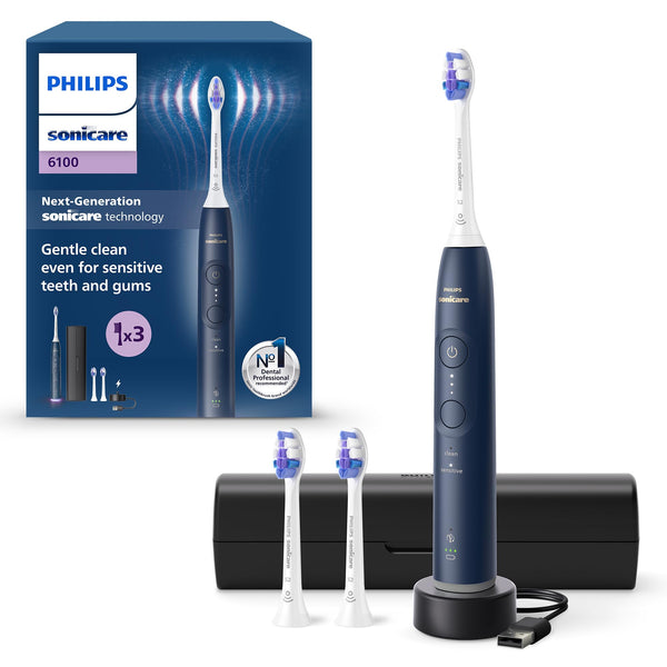Philips Sonicare Series 7900: Advanced Whitening Sonic Electric Toothbrush with app in White, (Model HX9636/19)