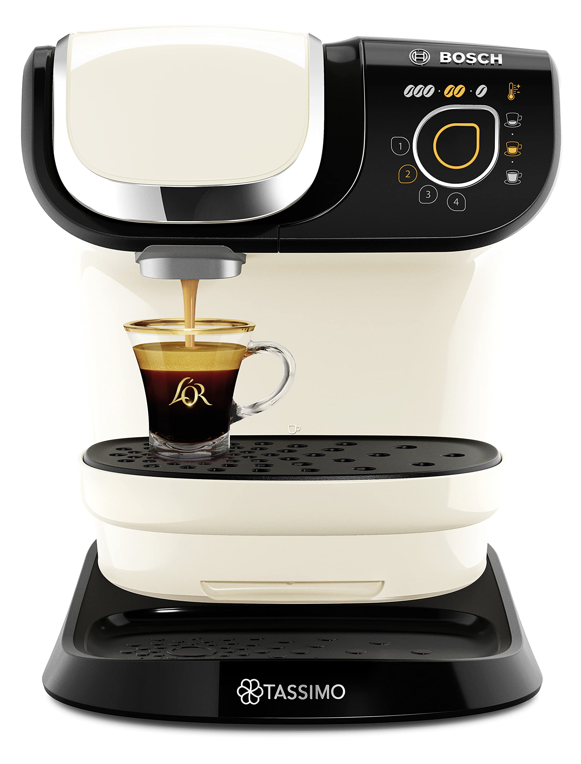 Tassimo My Way 2 TAS6507GB Tassimo Pod Coffee Machine, Cream