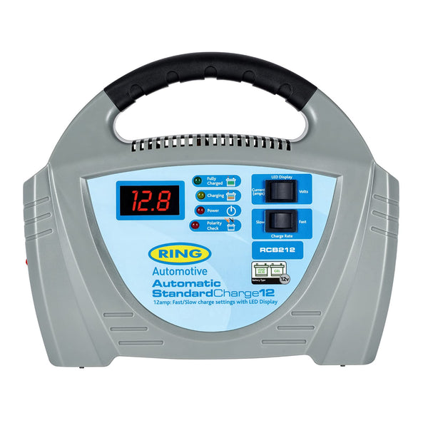 Ring RCB212, 12A Battery Charger, 12V Lead Acid and Gel Batteries, Vehicles up to 3.0L