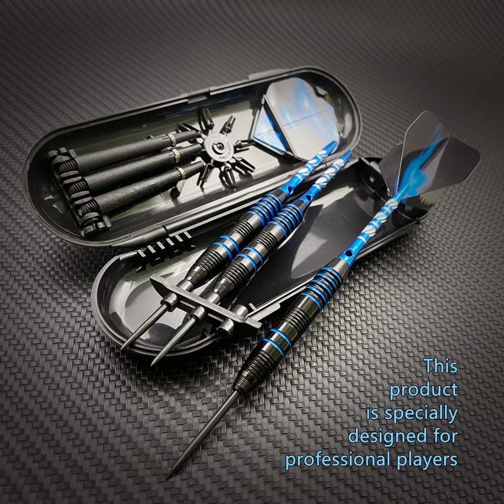Steel Tip Darts Set,3 Pack Professional Dart with Aluminum Shafts and Darts Case