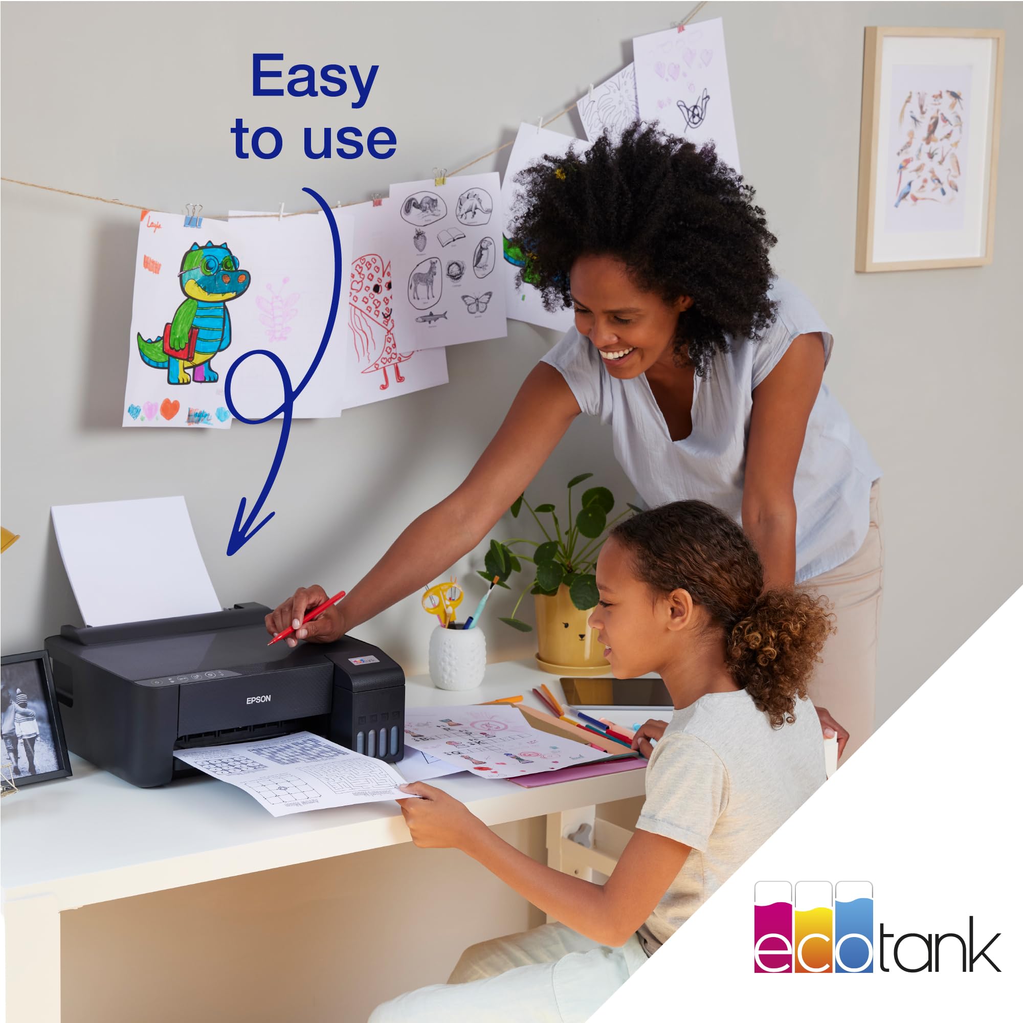 Epson EcoTank ET-2850 A4 Multifunction Air Print and Wi-Fi Ink Tank Printer with double sided printing, Up To 3 Years Of Ink Included