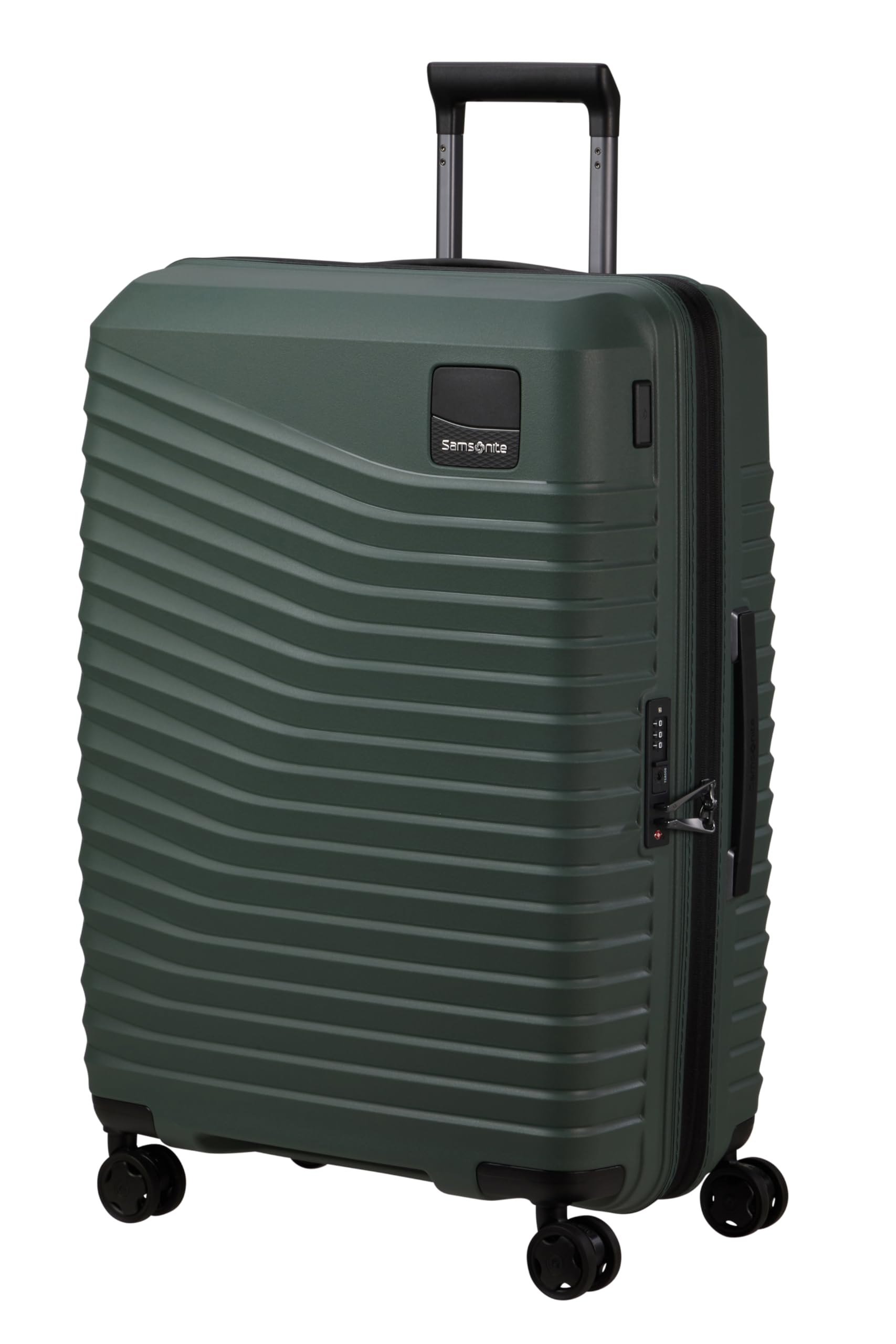 Samsonite Intuo - Spinner M, Expandable Suitcase, 69 cm, 79/87 l, Black (Black)