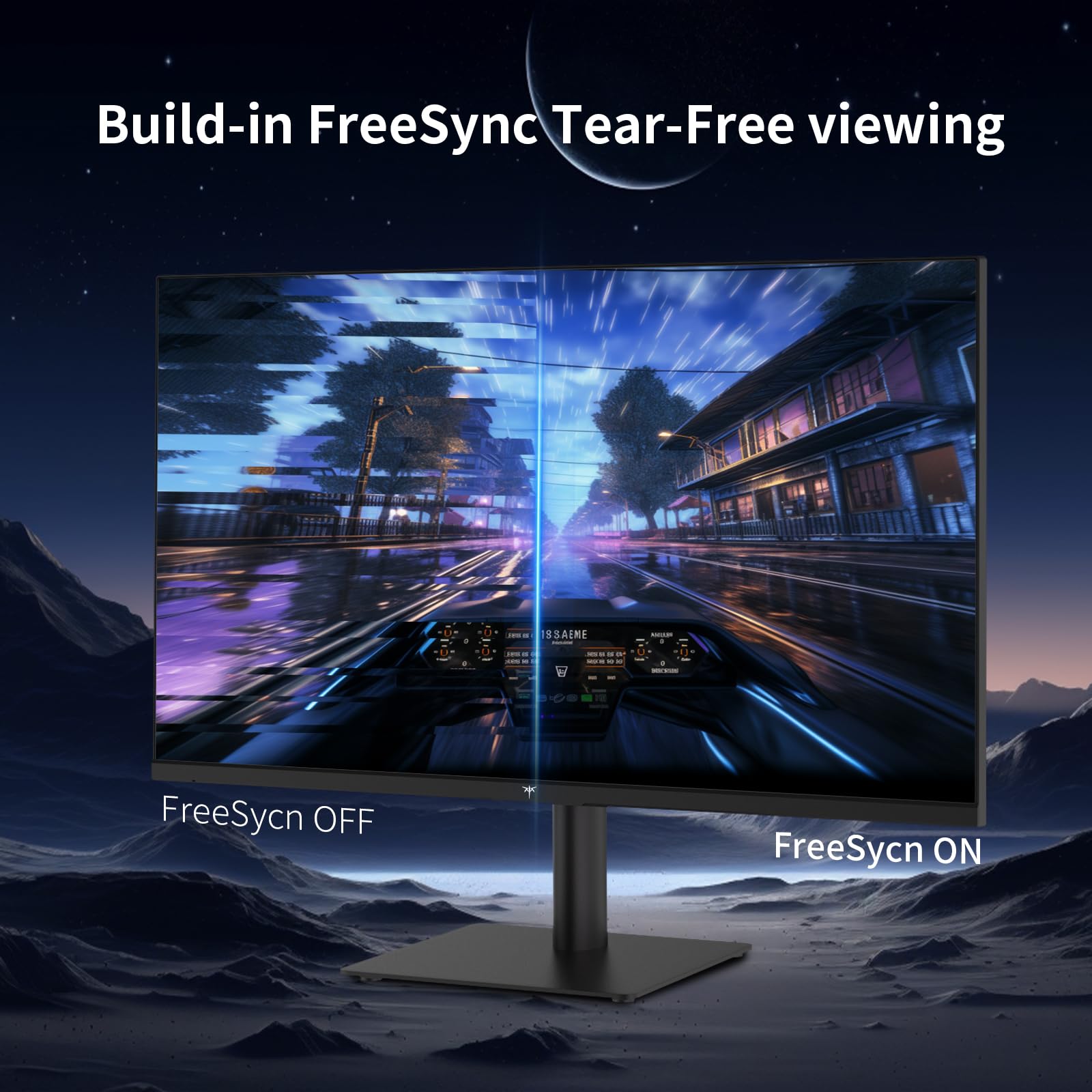 KTC Flat 32 Inch Monitor, QHD 1440P 2K@100Hz IPS Large Computer Monitor, Ultra Thin Bezels, Anti-Blue Light, HDR10, 103% sRGB, 86% DCI-P3, 350 Nits, 3ms MPRT, Adaptive Sync for Working and Gaming