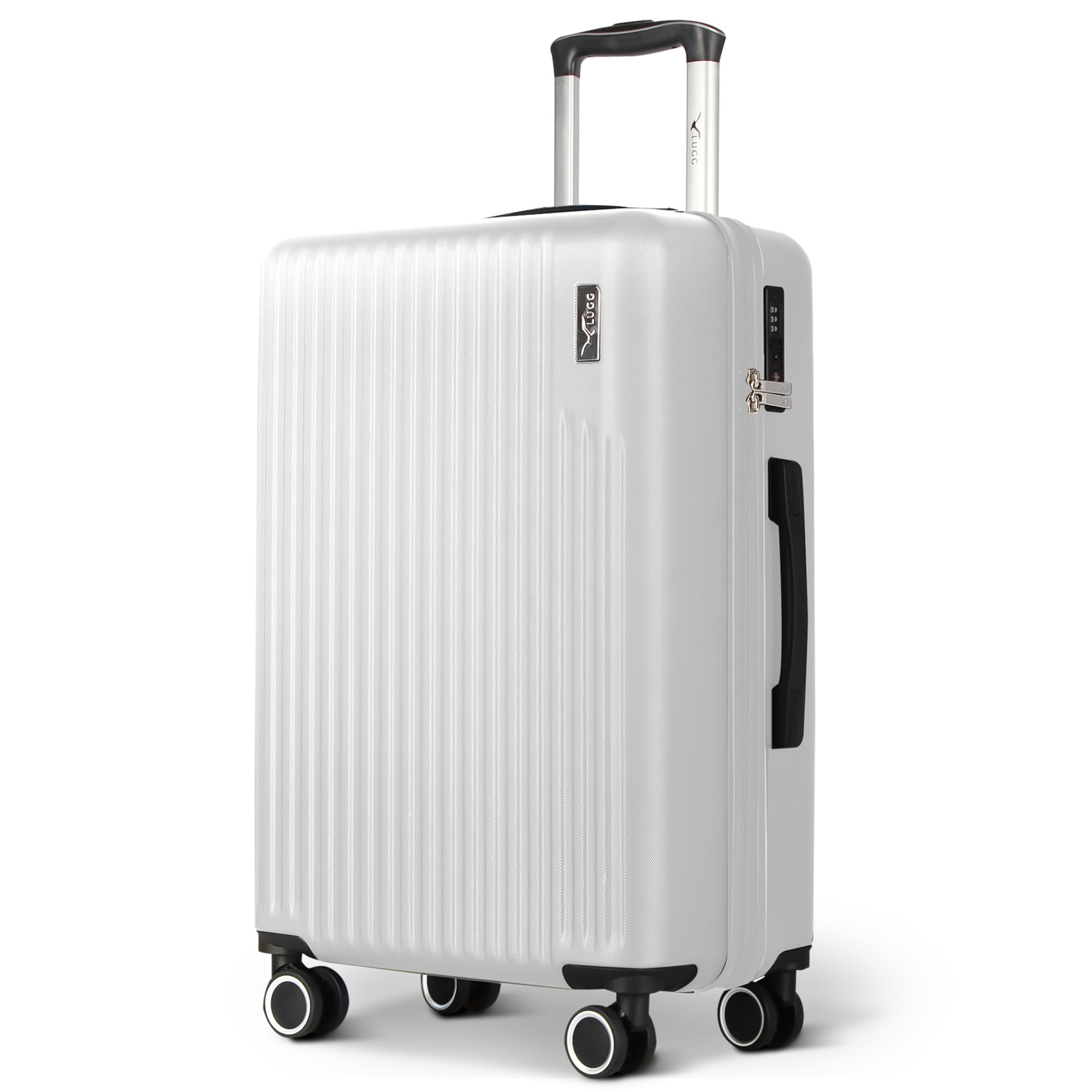 LUGG 15 Inch Vacay Cabin Case - 45x36x20 cm, Airline Approved Carry On Suitcase, ABS Lightweight Suitcase, Water Resistant Hard Suit Case with 360° Spinner Wheels, Carry On Bag with TSA Indent Lock