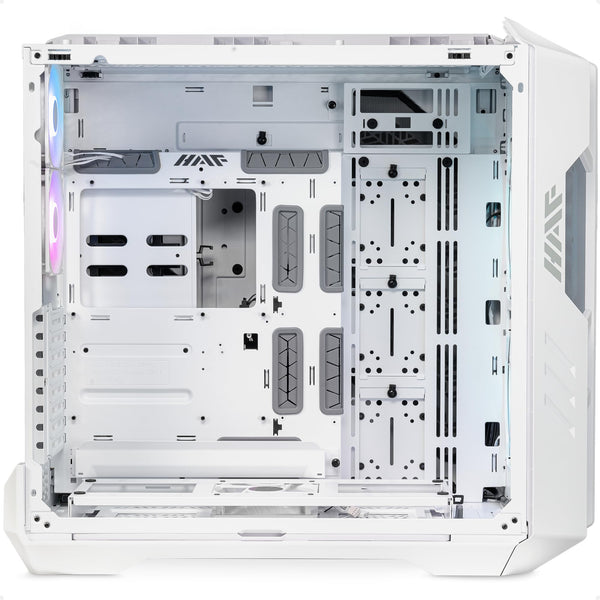 Cooler Master HAF 700 PC Case - Full-Tower, E-ATX Compatible, 5 x Pre-Installed Fans, Rotatable Radiator Bracket, TG Side Panel, Tool-Free Design, ARGB Controller Included