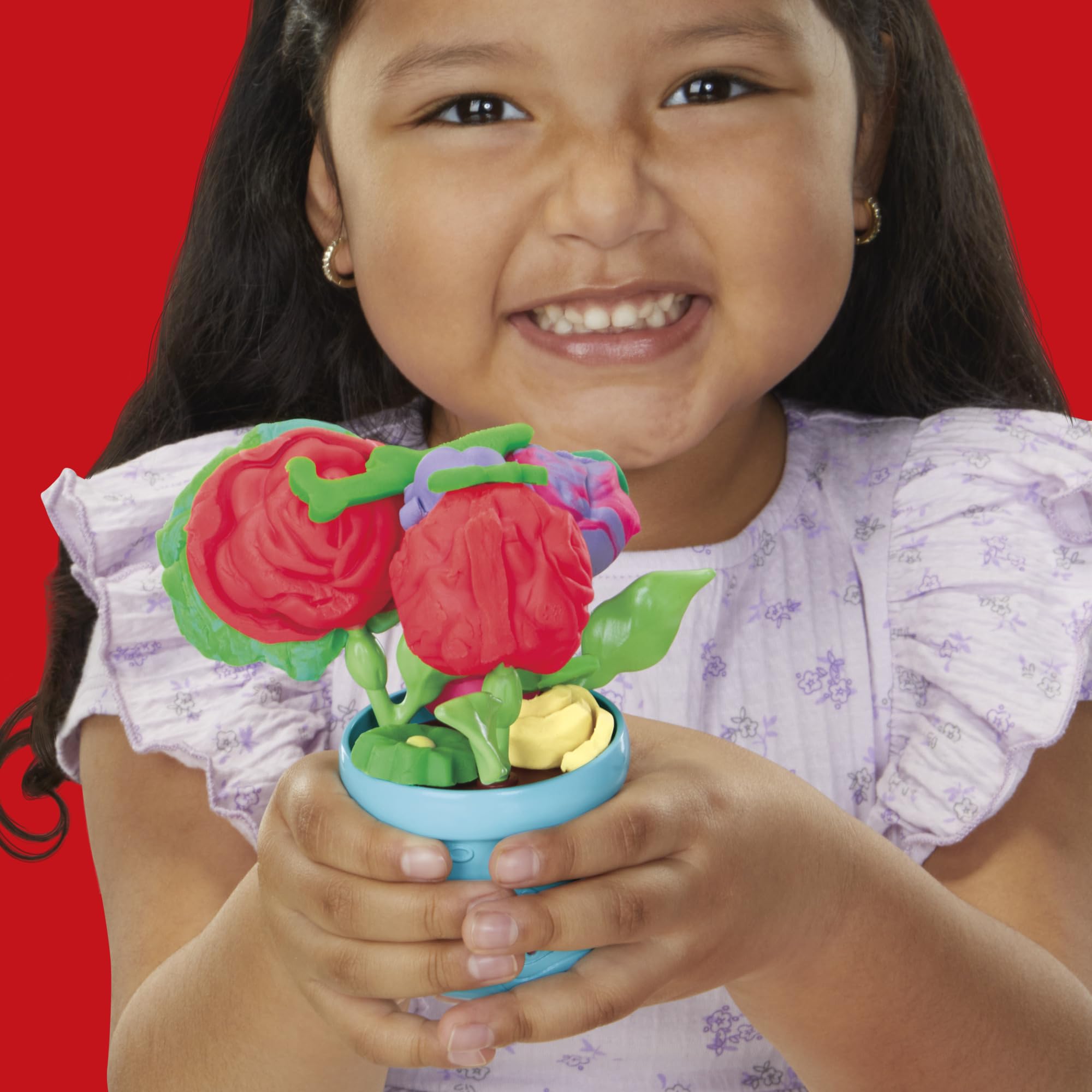 Play-Doh Blooming Flowers Playset, Creative Crafts for Toddlers, Arts and Crafts