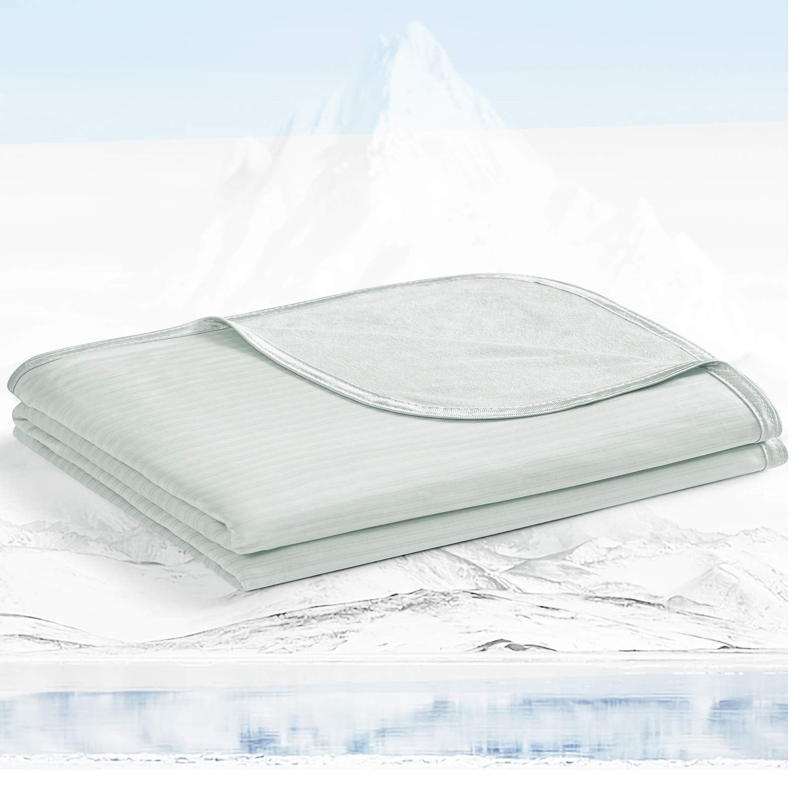 Avoalre Cooling Blanket 200x220cm Bamboo Blankets Arc-Chill 3.0 Cool Fiber Q-MAX>0.5 Summer Blanket with Double-sided Design Absorb Heat Soft