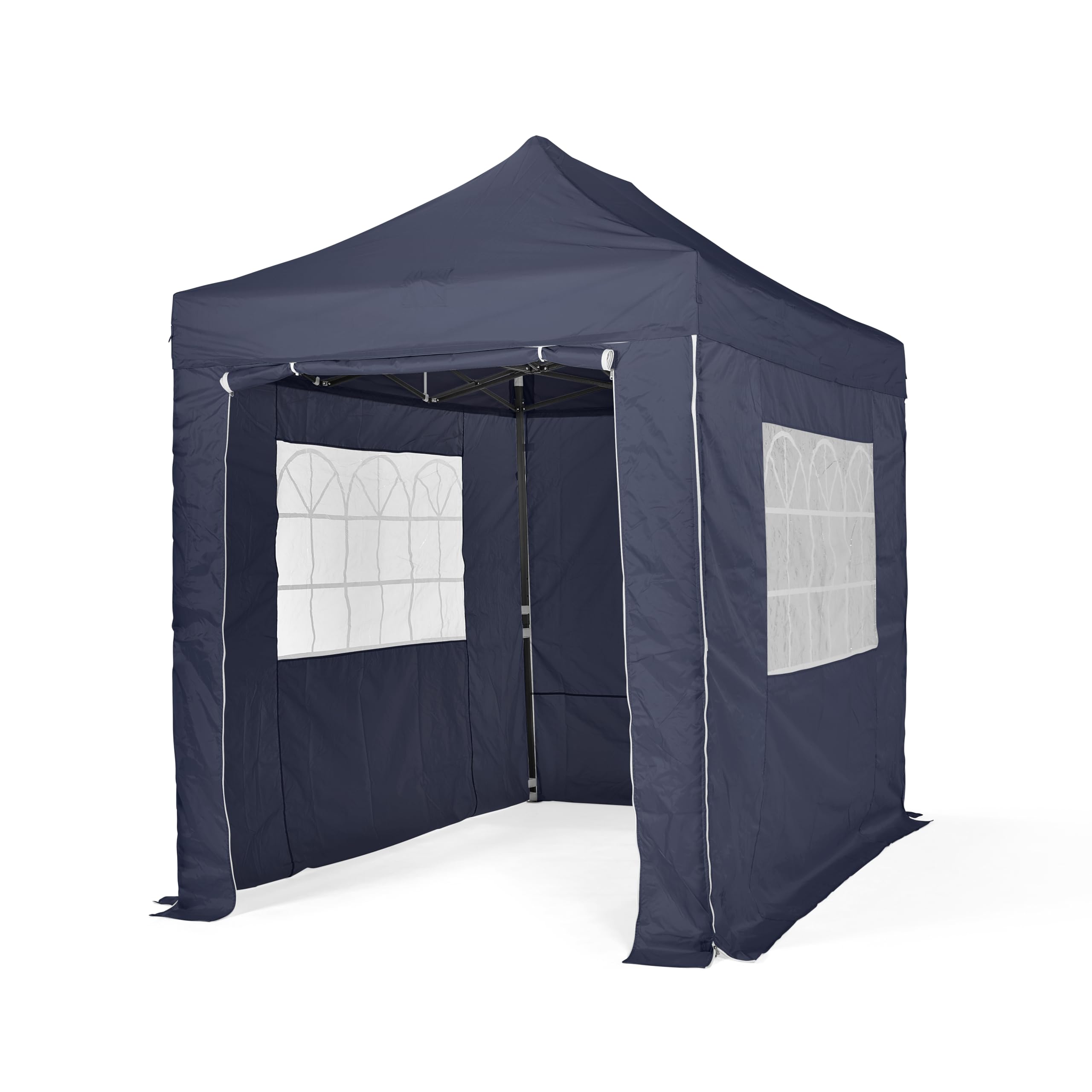 All Seasons Gazebos | 3x2m Pop Up Gazebo with 4 Side Walls & Accessory Pack | Heavy Duty, Fully Waterproof, High Grade Materials (Navy)