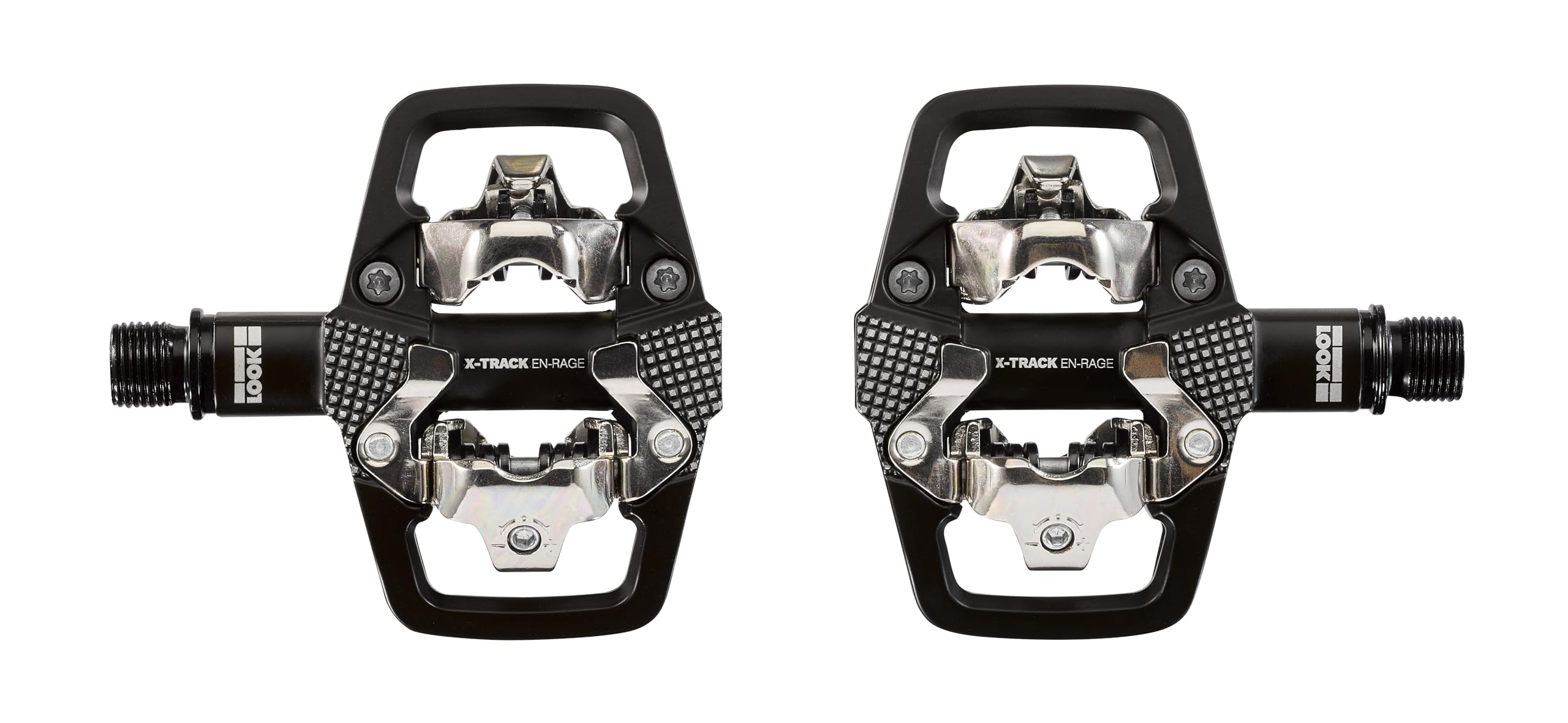 LOOK Cycle - X-TRACK En-Rage MTB Pedals - Standard SPD Mechanism Compatible - Forged Aluminum Body - Large Contact Surfaces - Strong and Light Bike