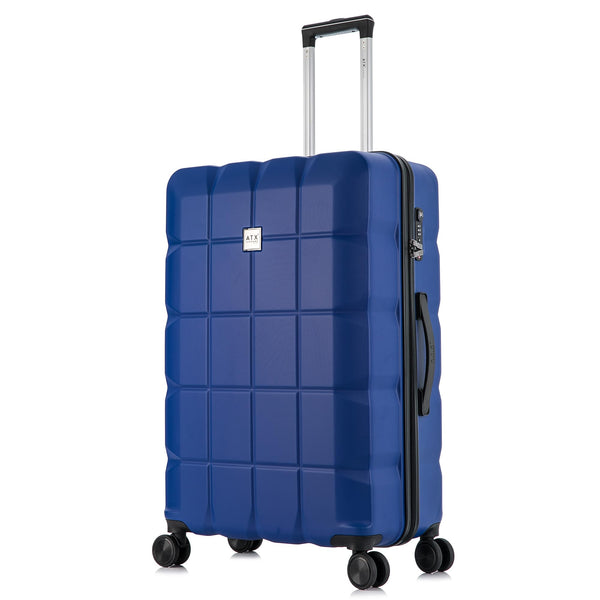 ATX Luggage Suitcase Large on 4 Dual Spinner Wheels Super Lightweight ABS Hard Shell Hold Check in with Built-in TSA Lock (Orange, 110 Liter)