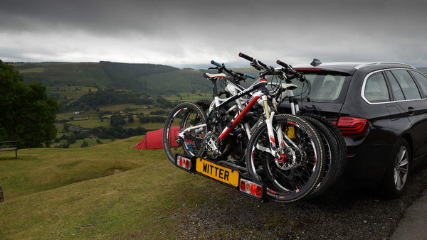 Witter ZX303 Clamp-on Towbar Mounted Bike Rack for 3 Bikes | Maximum Load 51 kg | Lightboard for 13-pin socket