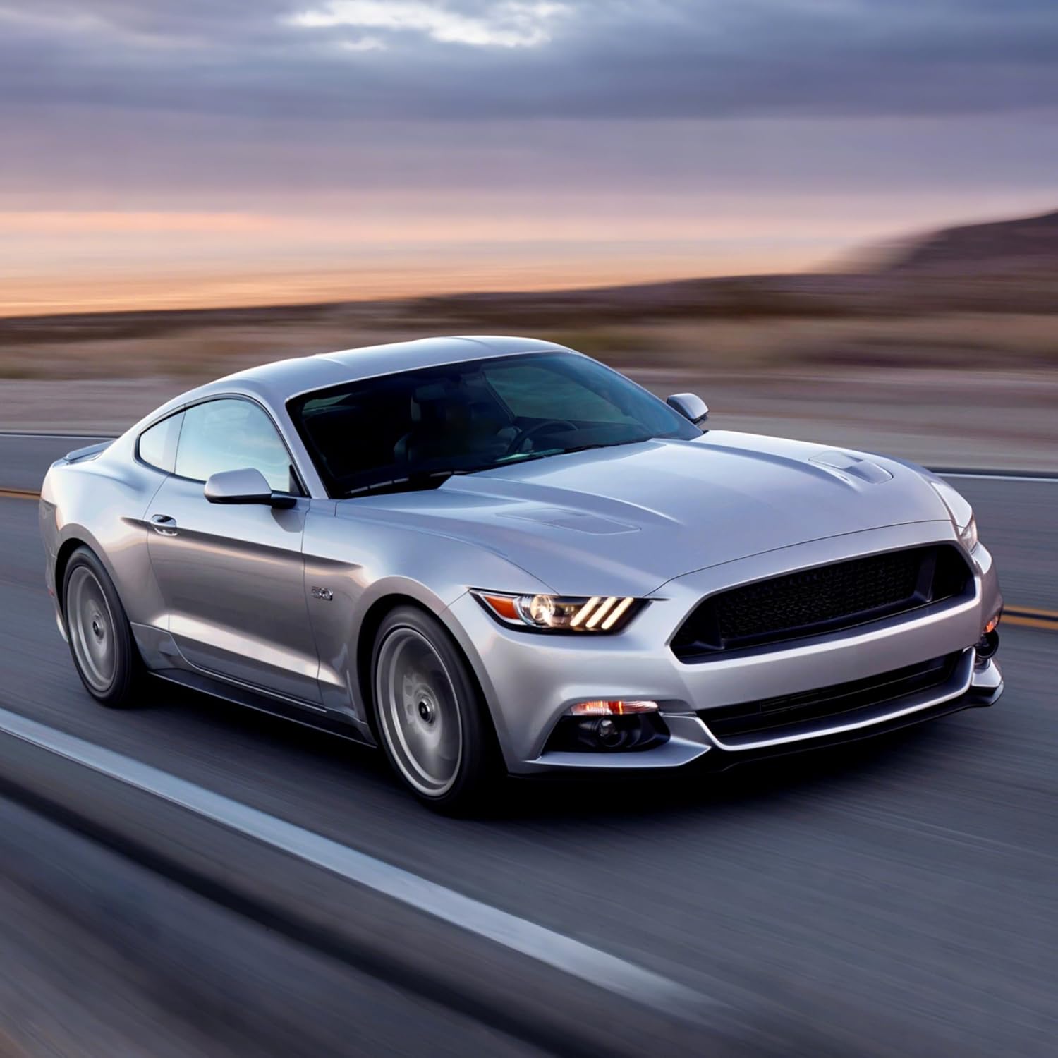 VLAND Headlights compatible with Mustang 2015 2016 2017, for RHD, LED DRL, Passenger & Driver Sides