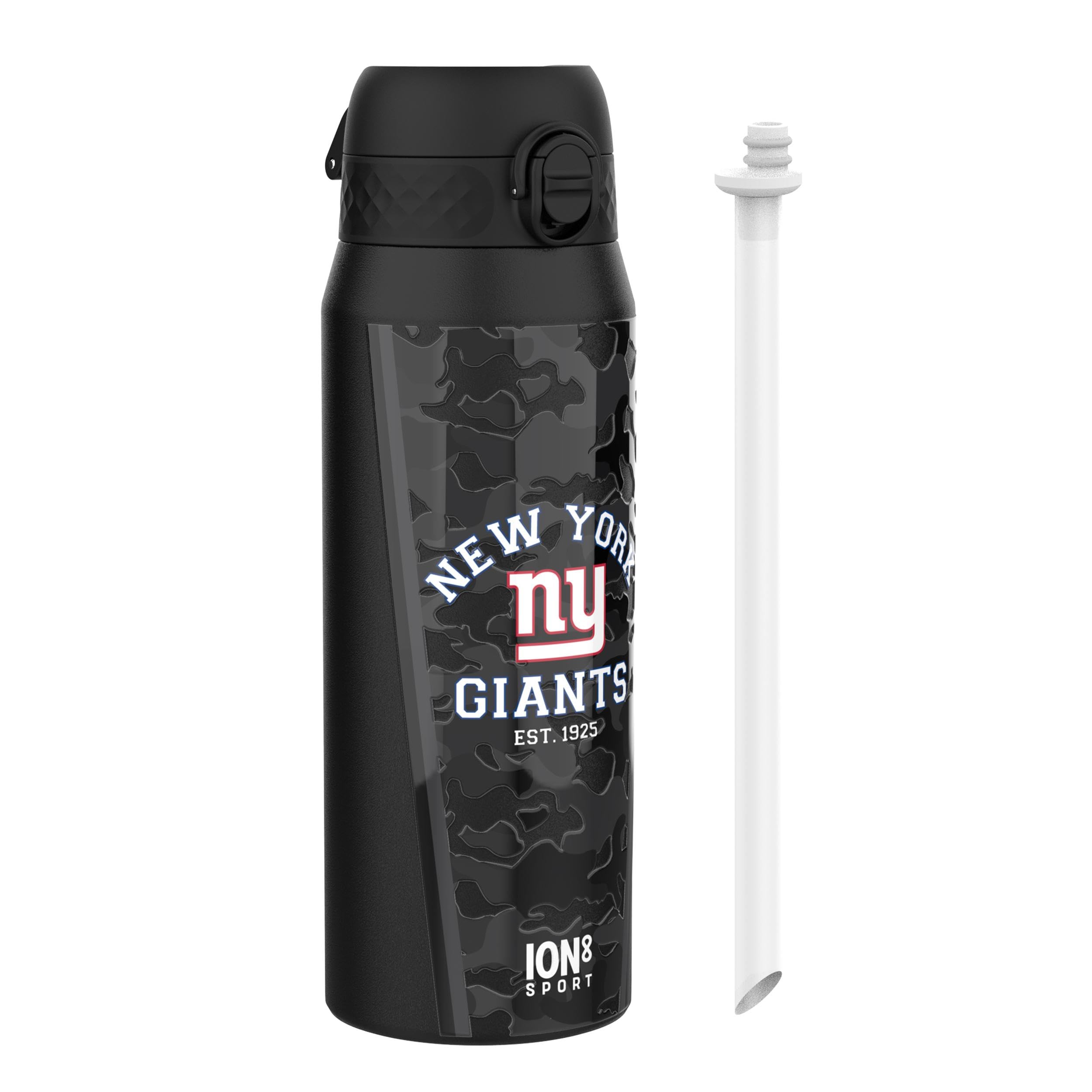 Ion8 NFL Jaguars Lightweight Steel Water Bottle, 600 ml/20 oz, Non-Insulated, Leak Proof, Easy to Open, Secure Lock, Dishwasher Safe, Flip Cover, Fits Cup Holders, Metal Water Bottle