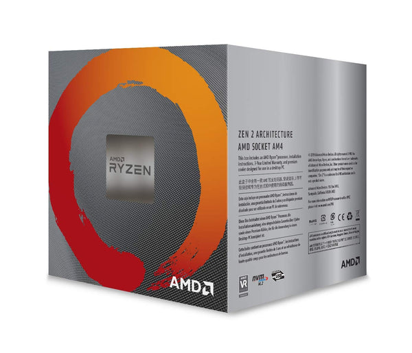 AMD Ryzensets 3 3200G processor (Radeon Vega 8 integrated GPU, 4 cores/4 threads, 65W TDP, AM4 socket, 6MB Cache, up to 4.0 Ghz max boost frequency , wraith stealth cooler)