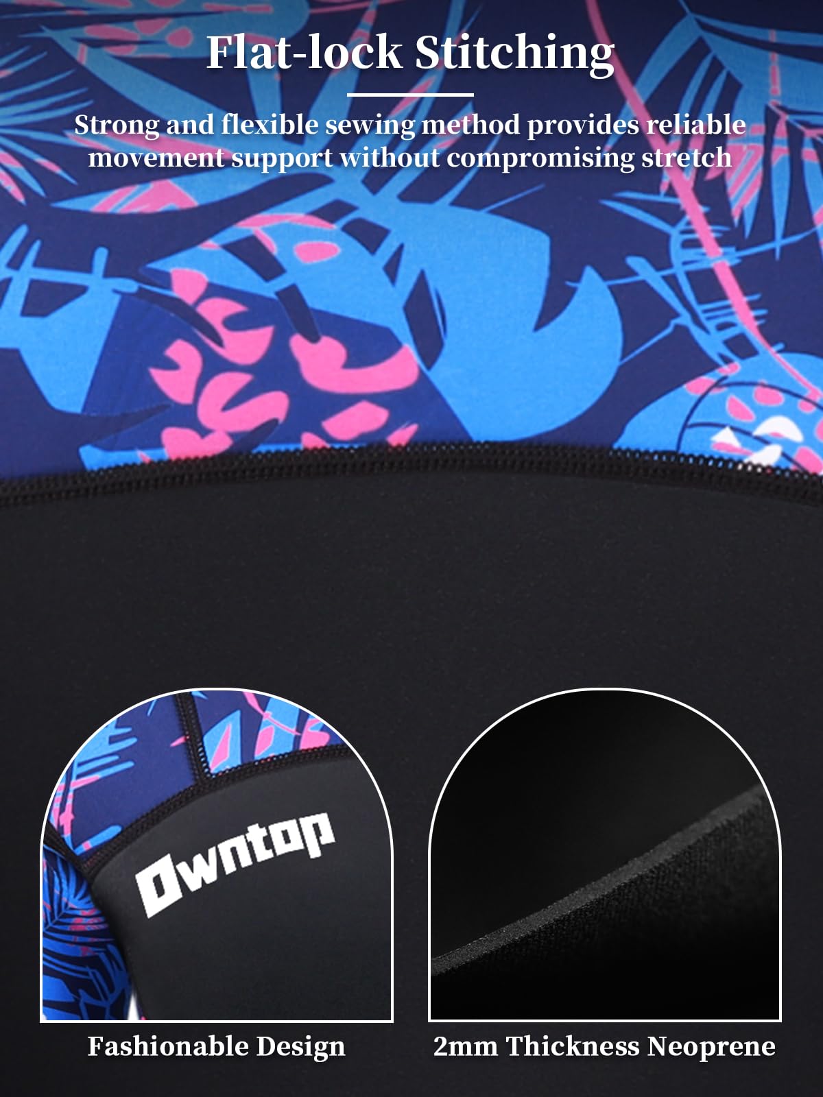 Owntop 2mm Neoprene Wetsuits Jacket for Men/Women, Long Sleeve Front Zipper, Purple, Unisex-Adults, Surfing, Scuba Diving, Paddling, Swimming