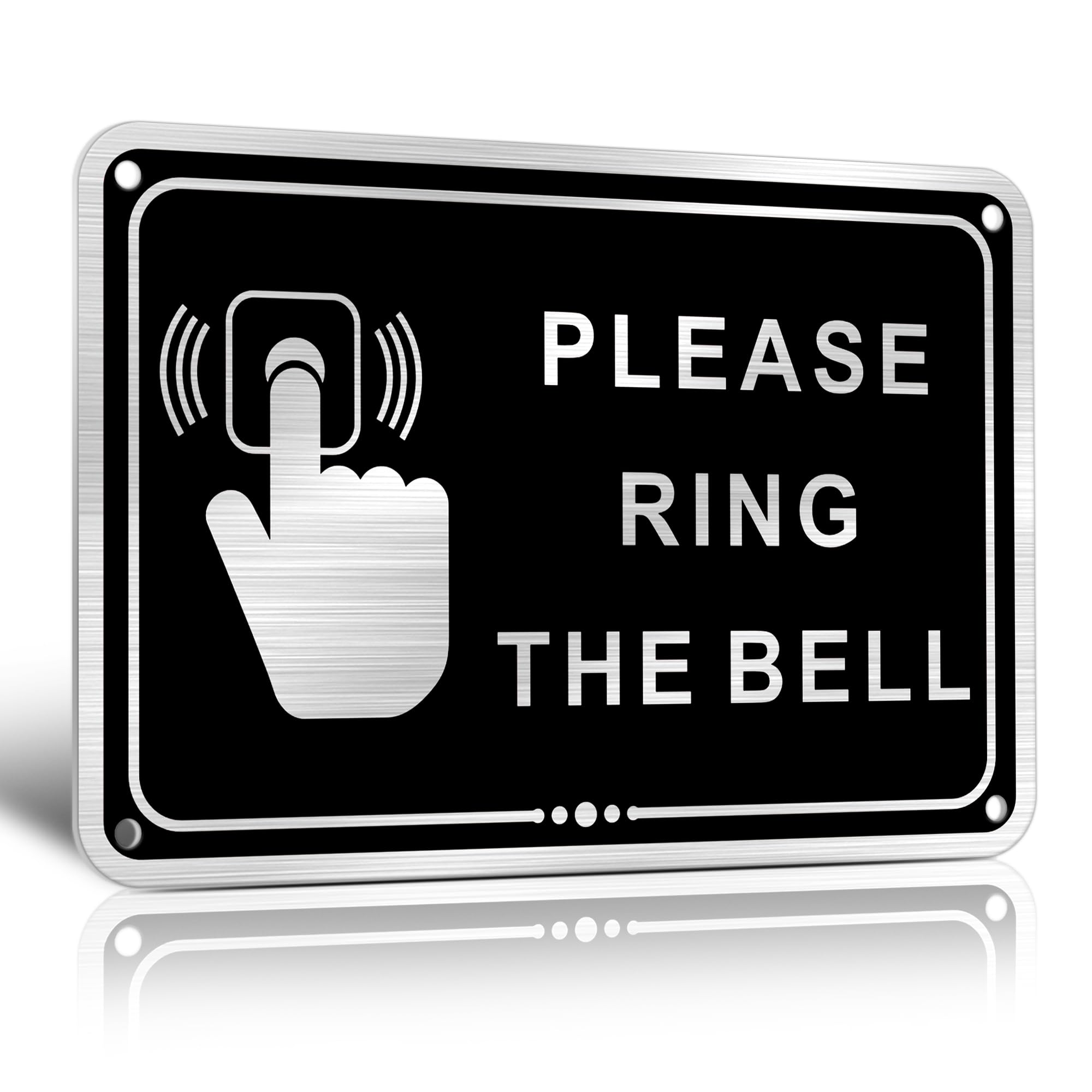 TAKULA Pre-drilled CCTV Sign - 15 * 15cm Aluminium Brushed Metal Sign - 24 HR Outdoor Waterproof, UV Resistant, Durable | Pack of 1