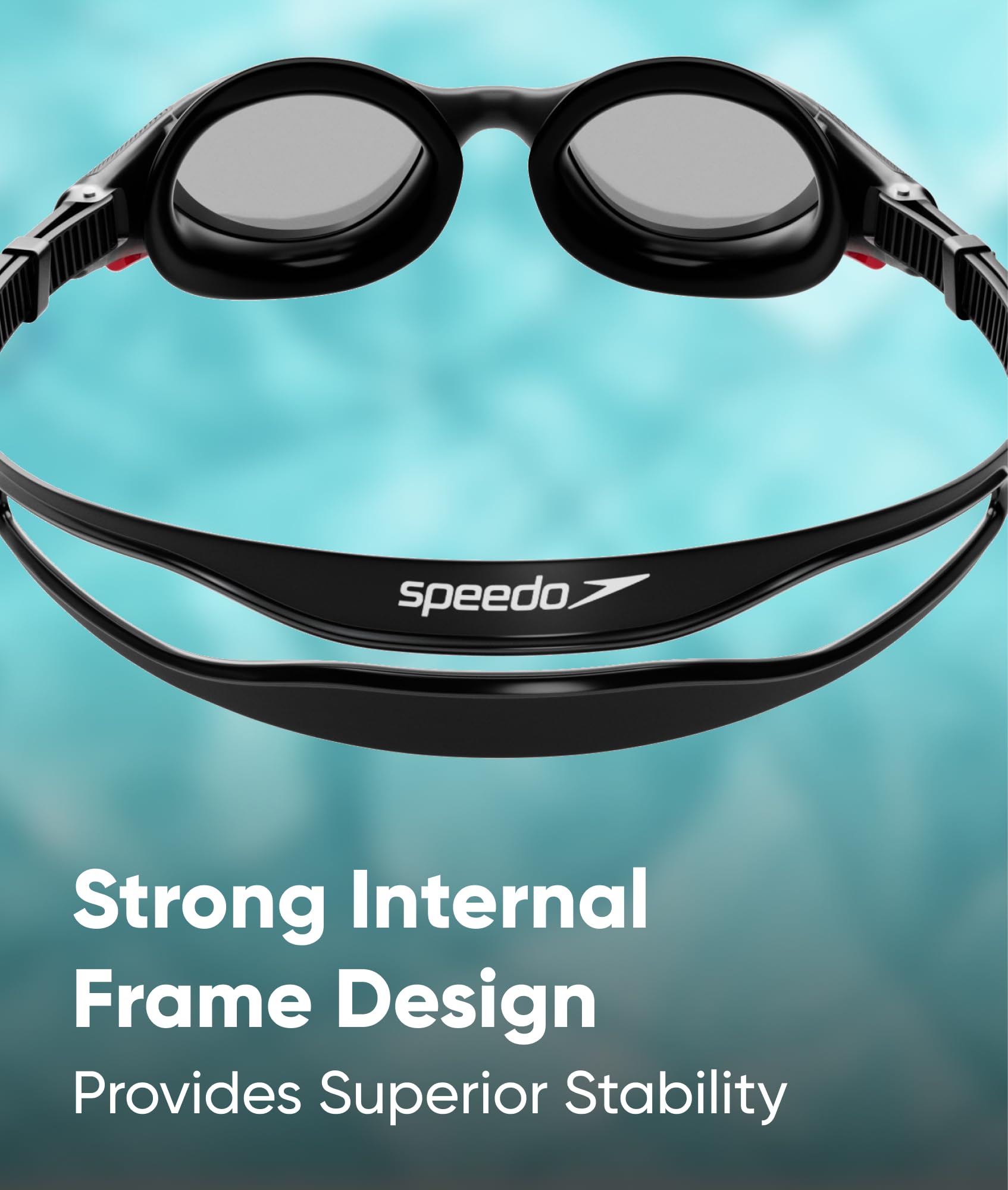 Speedo Unisex Biofuse 2.0 Swimming Goggles | Patented Easy Adjustment | Anti-fog | Anti-leak | Enhanced Fit | Improved Comfort Goggles (pack of 1)