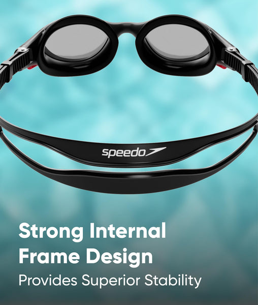 Speedo Unisex Biofuse 2.0 Swimming Goggles | Patented Easy Adjustment | Anti-fog | Anti-leak | Enhanced Fit | Improved Comfort Goggles (pack of 1)