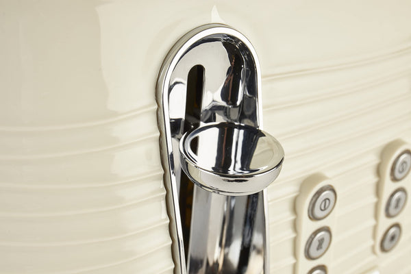 Haden Devon Cream 4 Slice Toaster - 6 Browning Settings, 4 Slice Toaster with Wide Slots, Toaster 4 Slice with Defrost, Reheat And Cancel Settings