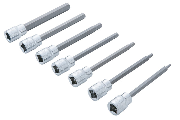 Blue Spot Tools Spot 01516 Ex Extra Long Hex Socket Bit Set, Set of 7 Pieces Multi