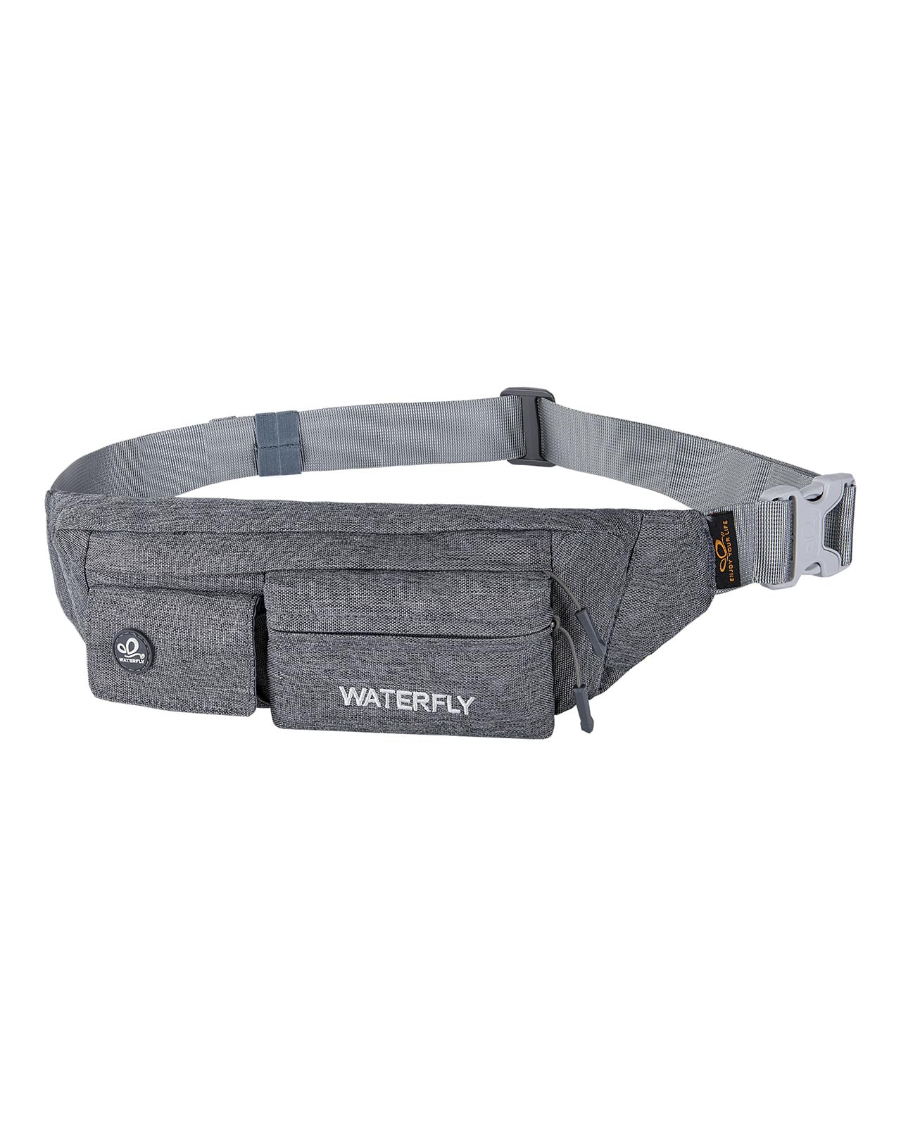 Waterfly Waist Bag Pack Slim Water Resistant Fanny Pack Travel Bum Bag Running Belt for Traveling Cycling Hiking Camping