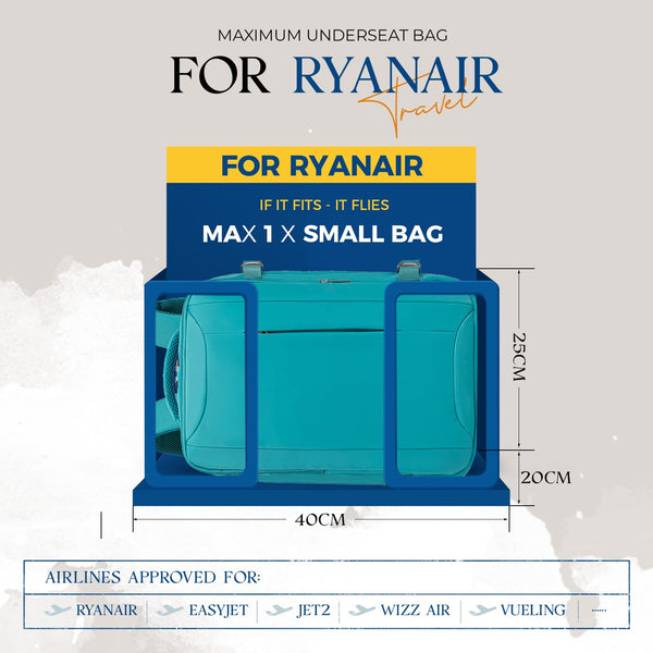 for Ryanair Cabin Bags 40x20x25 Underseat Bag,Small Travel Backpack Cabin Size Carry-ons for Women Men,Hand Luggage for Overnight,Casual Daypack with Laptop Compartment,Anti Theft Pocket